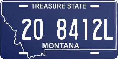 MT license plate 208412L