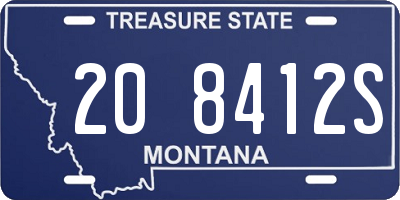 MT license plate 208412S