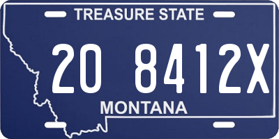 MT license plate 208412X