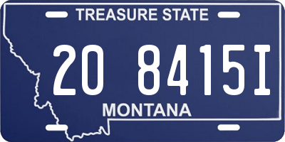 MT license plate 208415I