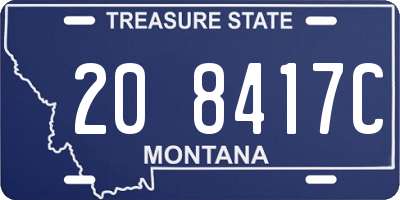 MT license plate 208417C