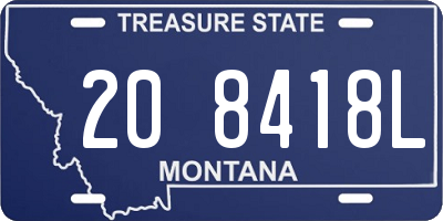 MT license plate 208418L