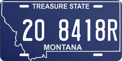 MT license plate 208418R
