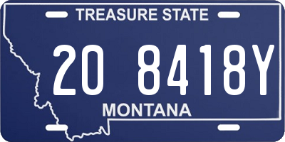 MT license plate 208418Y