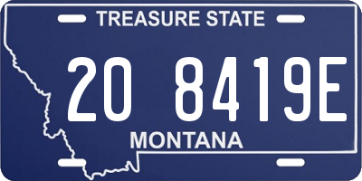 MT license plate 208419E