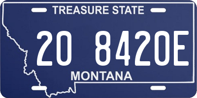 MT license plate 208420E