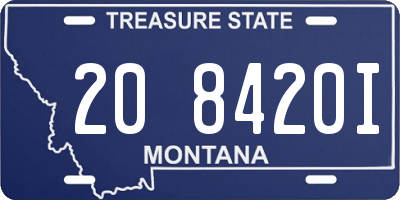 MT license plate 208420I