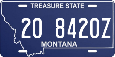 MT license plate 208420Z