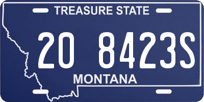 MT license plate 208423S
