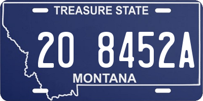 MT license plate 208452A