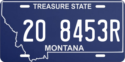 MT license plate 208453R