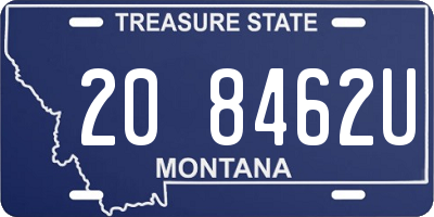 MT license plate 208462U