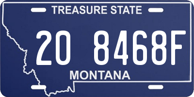 MT license plate 208468F