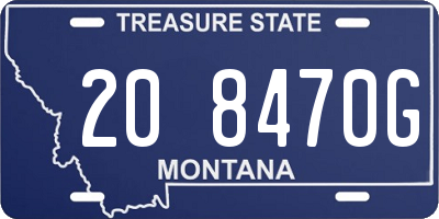 MT license plate 208470G