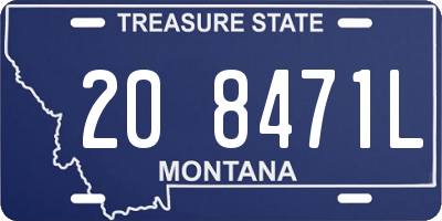 MT license plate 208471L