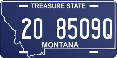 MT license plate 208509Q