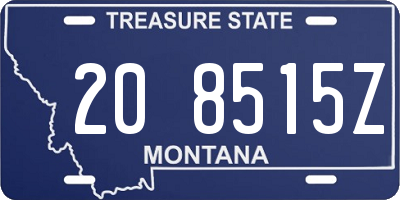 MT license plate 208515Z