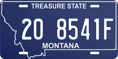 MT license plate 208541F
