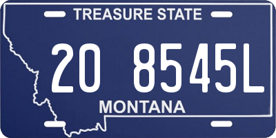 MT license plate 208545L