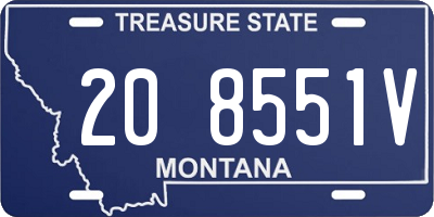 MT license plate 208551V