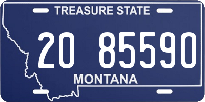 MT license plate 208559O