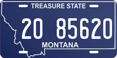 MT license plate 208562O