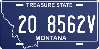 MT license plate 208562V