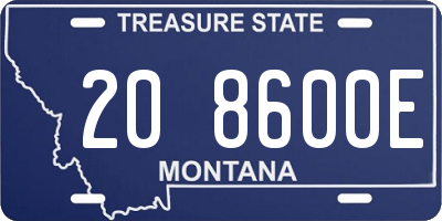 MT license plate 208600E