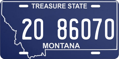 MT license plate 208607O