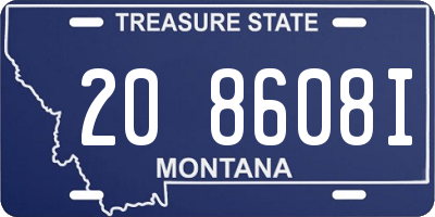 MT license plate 208608I