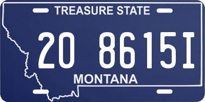 MT license plate 208615I