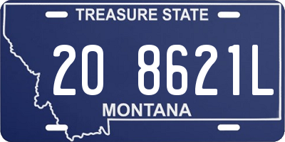 MT license plate 208621L