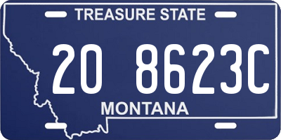 MT license plate 208623C