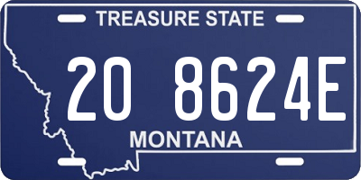 MT license plate 208624E
