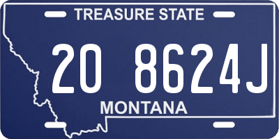 MT license plate 208624J