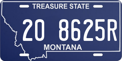 MT license plate 208625R