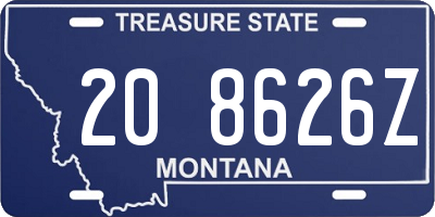 MT license plate 208626Z