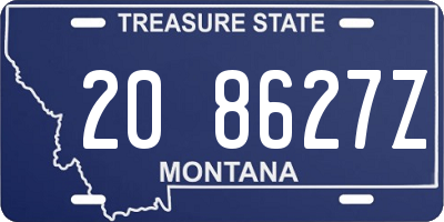 MT license plate 208627Z