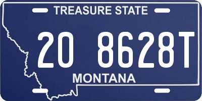 MT license plate 208628T
