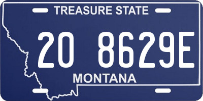 MT license plate 208629E
