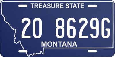 MT license plate 208629G