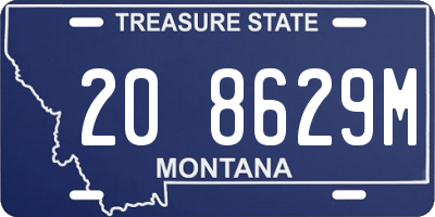 MT license plate 208629M