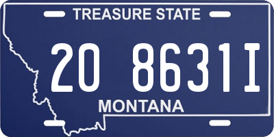 MT license plate 208631I