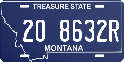 MT license plate 208632R
