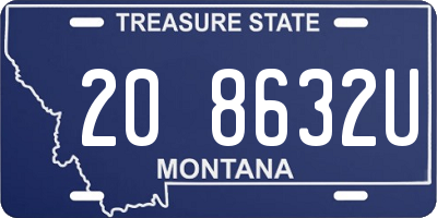 MT license plate 208632U