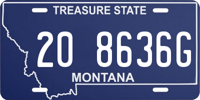 MT license plate 208636G