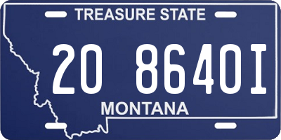 MT license plate 208640I