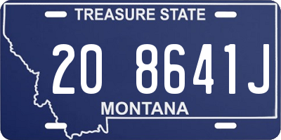 MT license plate 208641J