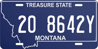 MT license plate 208642Y