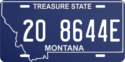 MT license plate 208644E